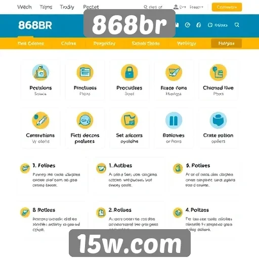 Recursos e funcionalidades do site 868br
